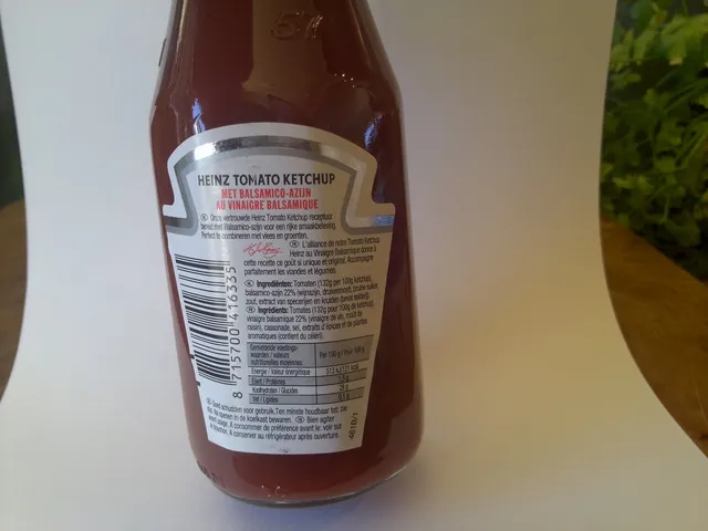 Heinz Tomato Ketchup Balsamic Vinegar 295 ml, ingredients of pack