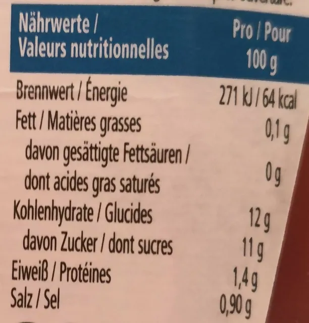 Heinz Tomato Ketchup 50% Less Sugar & Salt 435 g, nutrition of pack