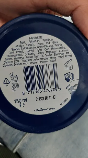 Dove Body Love Rich Nourishment Cream 150 ml, ingredients of pack