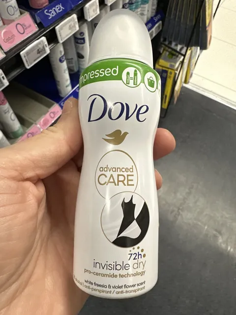 Dove Advanced Care Invisible Dry Compressé 100 ml, front of pack