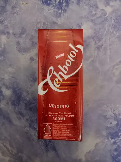 Tehbotol Sosro Original 200 ml, front of pack