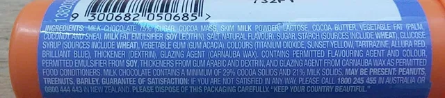 M&M's Minis Chocolate 35 g, ingredients of pack