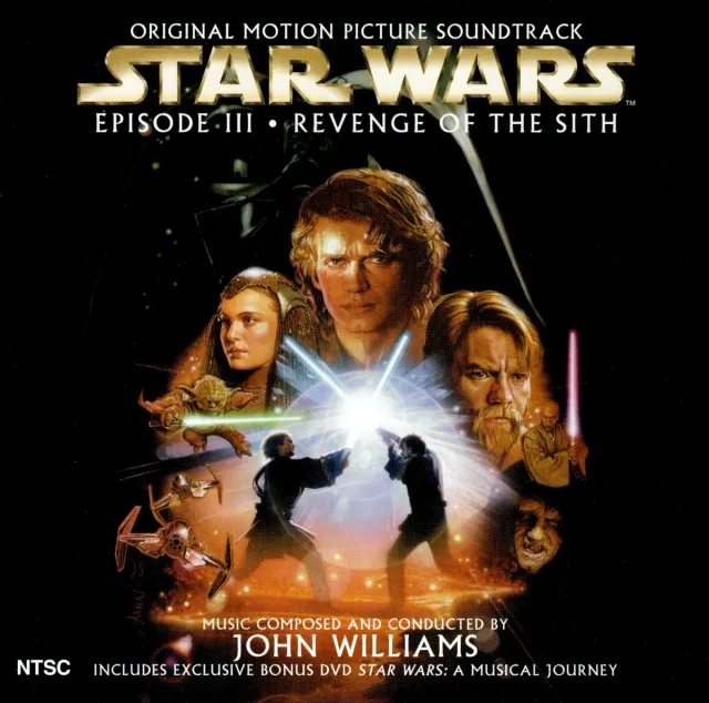Star Wars Episode III: Revenge of the Sith (Original Motion Picture Soundtrack), CD + bonus DVD, front of pack